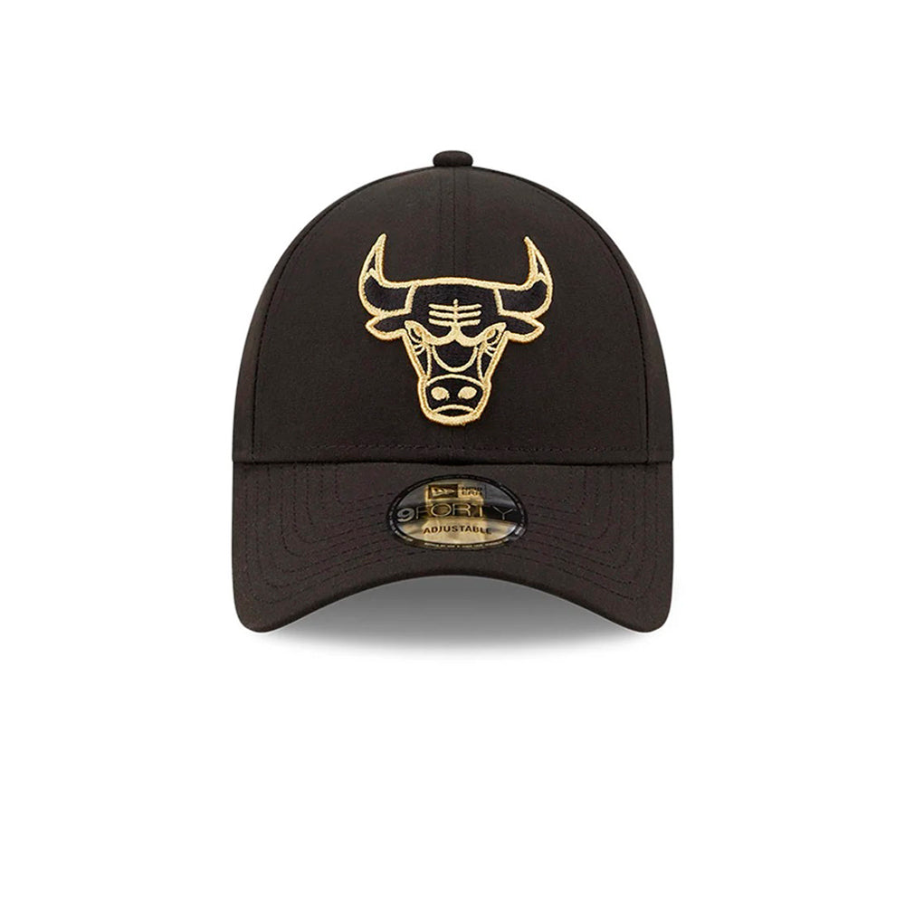New Era NBA Chicago Bulls 9Forty Gold Logo Snapback Black Sort 60184697