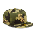 New Era MLB Chicago White Sox 59Fifty Armed Forces Fitted Camo Gold Camouflage Guld 60233727 