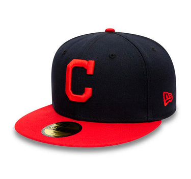 New Era MLB Cleveland Guardians 59Fifty Authentic Fitted Navy Red Blå Rød 12593083 