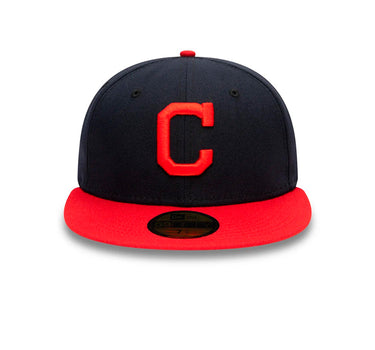 New Era MLB Cleveland Guardians 59Fifty Authentic Fitted Navy Red Blå Rød 12593083 