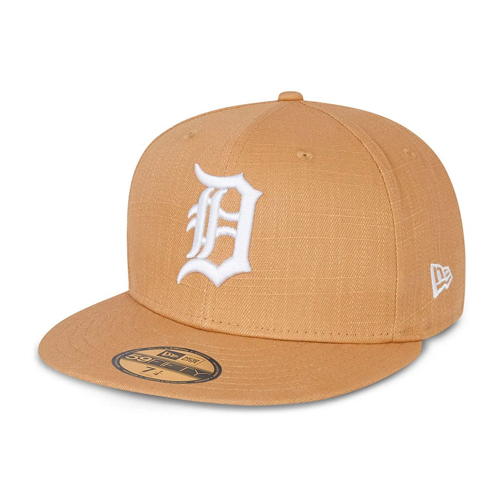 New Era MLB Detroit Tigers 59Fifty Ripstop Fitted Beige White Hvid 60137689