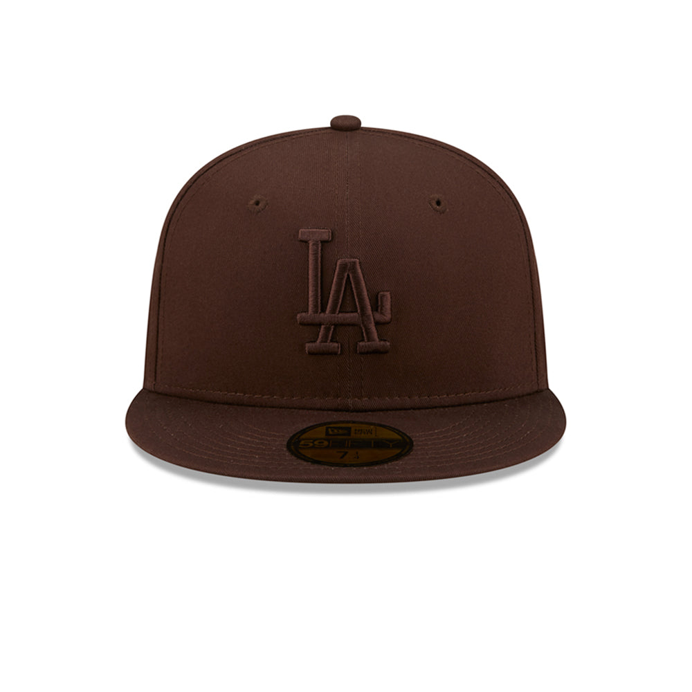 New Era MLB LA Dodgers 59Fifty Essential Fitted Brown Brown Brun 60285231 