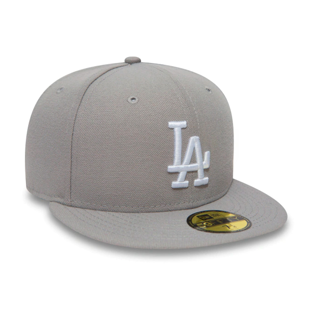 New Era MLB Los Angeles LA Dodgers 59Fifty Essential Fitted Grey White Grå Hvid 10531950