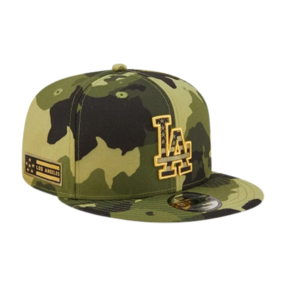 New Era MLB LA Dodgers 9Fifty Armed Forces Day Snapback Camo Gold Camouflage Guld 60233986