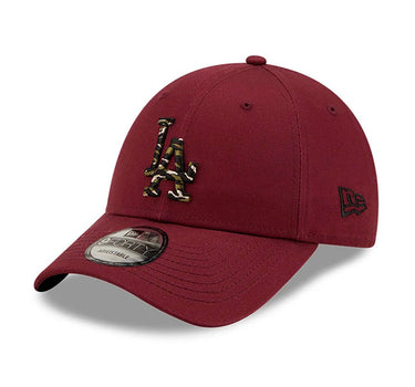 New Era MLB LA Dodgers 9Forty Adjustable Justerbar Maroon Wild Camo Rød Camouflage 60184799