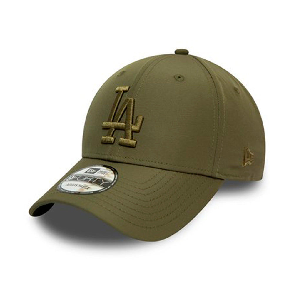 New Era LA Los Angeles Dodgers Tonal Nylon 9Forty Adjustable Olive Green Grøn 12489974