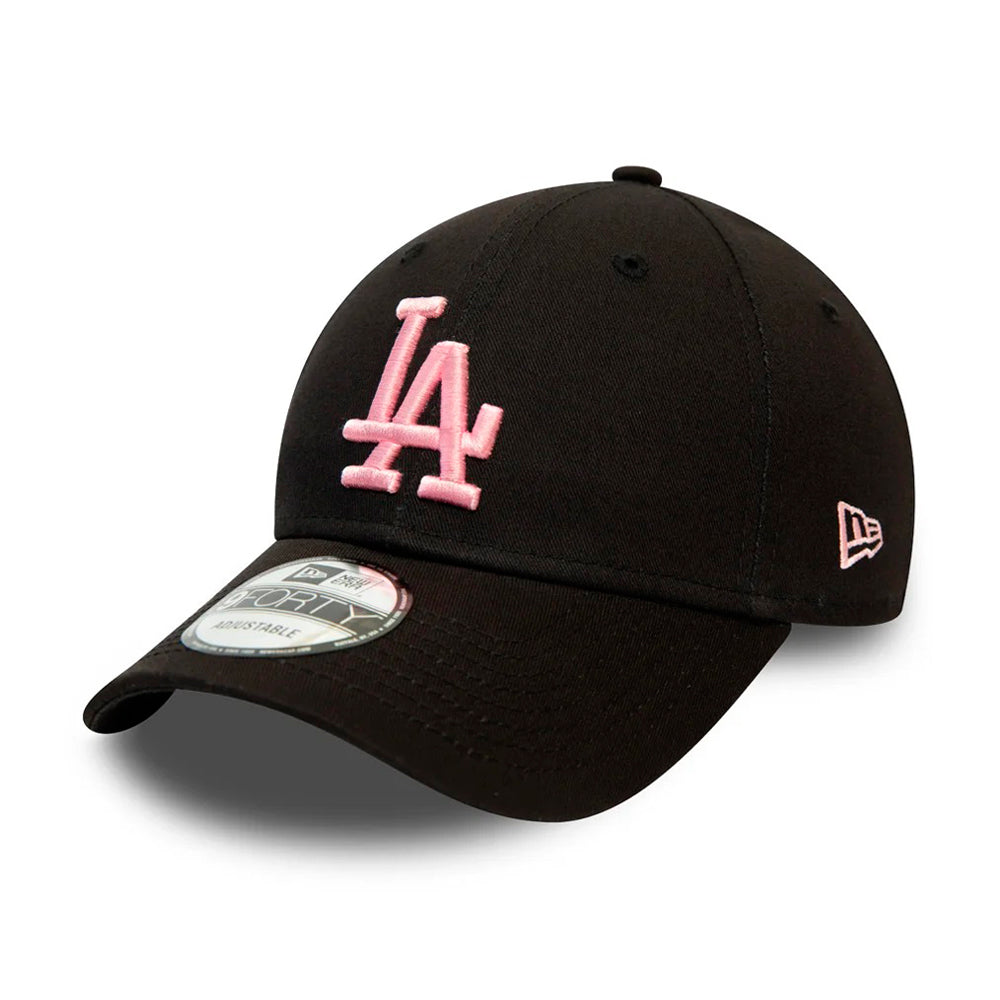 New Era LA Dodgers 9Forty Essential Adjustable Justerbar Black Pink Sort Lyserød 60141853