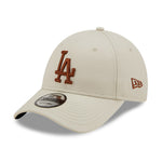 New Era MLB Los Angeles LA Dodgers 9Forty Essential Adjustable Cream Brown Beige Natural Brun 60184718