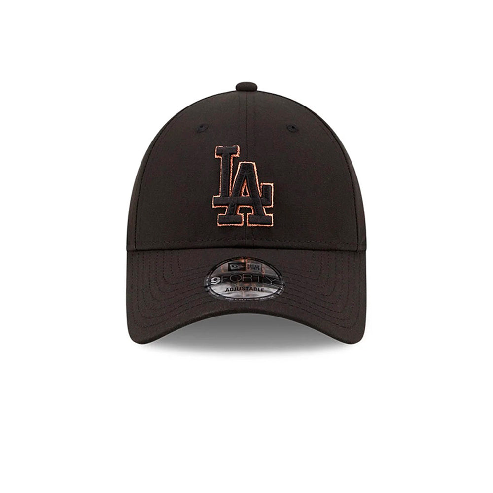 New Era MLB Los Angeles LA Dodgers 9Forty Gold Logo Snapback Black Sort 60184631 