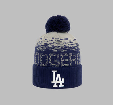 New Era LA Dodgers Sport Cuff Pom Beanie Blue Grey Blå Grå 11796967