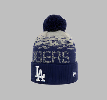 New Era LA Dodgers Sport Cuff Pom Beanie Blue Grey Blå Grå 11796967