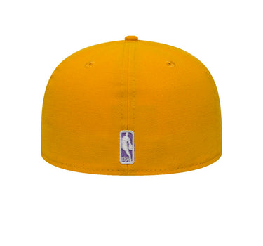 New Era NBA Los Angeles LA Lakers 59Fifty Fitted Yellow Purple Gul Lilla 10861623