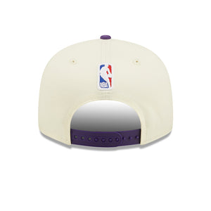 New Era Los Angeles LA Lakers 9Fifty NBA22 Draft Snapback Purple White Lilla Hvid 60243077