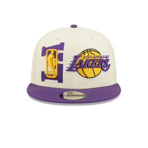New Era Los Angeles LA Lakers 9Fifty NBA22 Draft Snapback Purple White Lilla Hvid 60243077