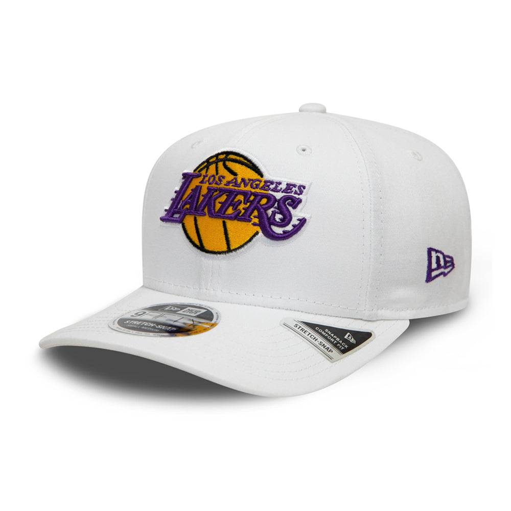 New Era MLB Los Angeles LA Lakers 9Fifty Stretch Snap Snapback White Hvid 12380775