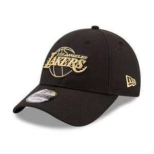 New Era NBA Los Angeles LA Lakers 9Forty Gold Logo Snapback Black Sort 60184695 