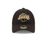 New Era NBA Los Angeles LA Lakers 9Forty Gold Logo Snapback Black Sort 60184695 