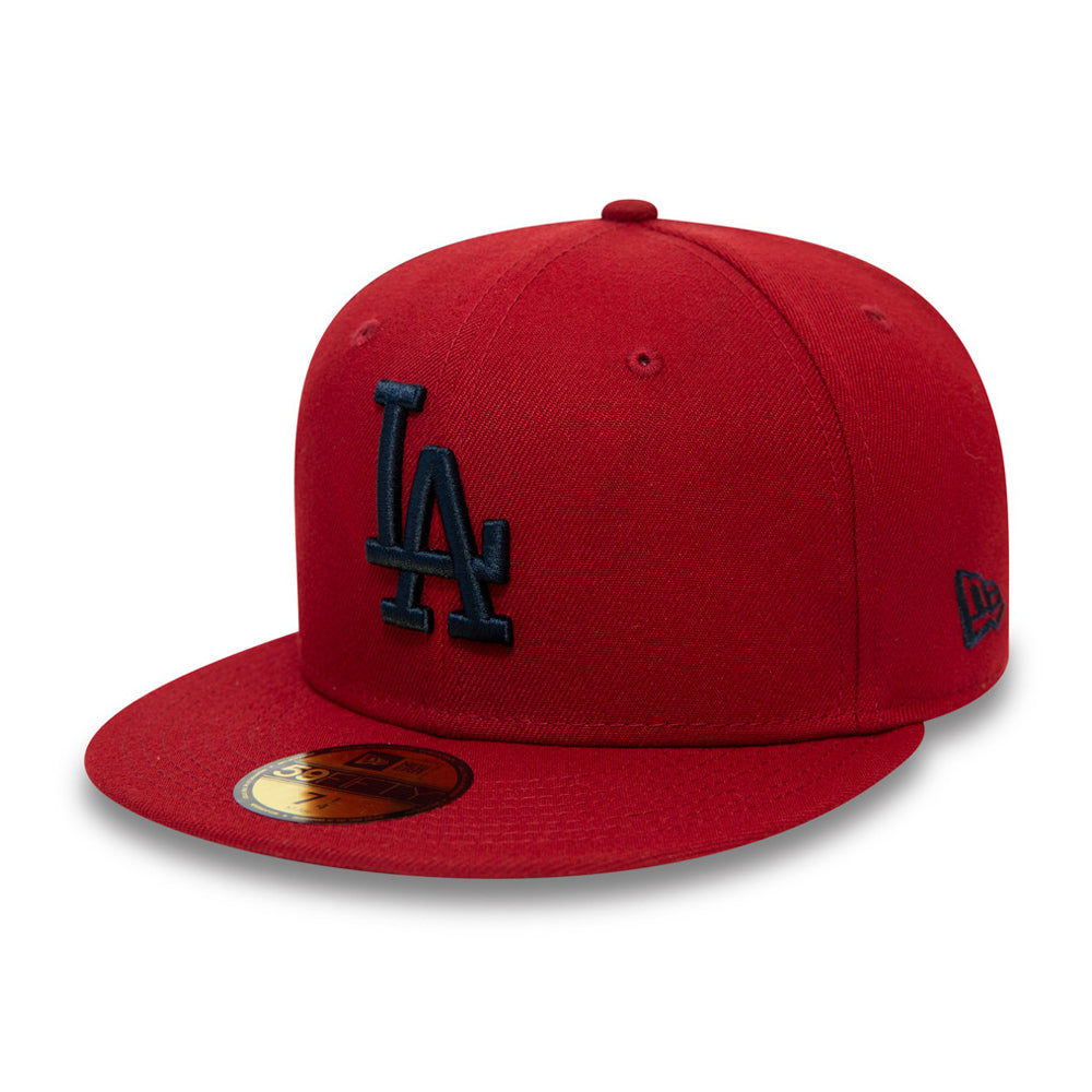 New Era MLB Los Angeles LA Dodgers 59fifty Essential Fitted Red Navy Rød Blå 60141443