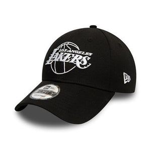 New Era NBA Los Angeles Lakers 9Forty Essential Outline Adjustable Justerbar Black Sort 12292584