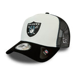 New Era NFL Las Vegas Raiders Team Colour Block Trucker Snapback White Black Hvid Sort 12380795