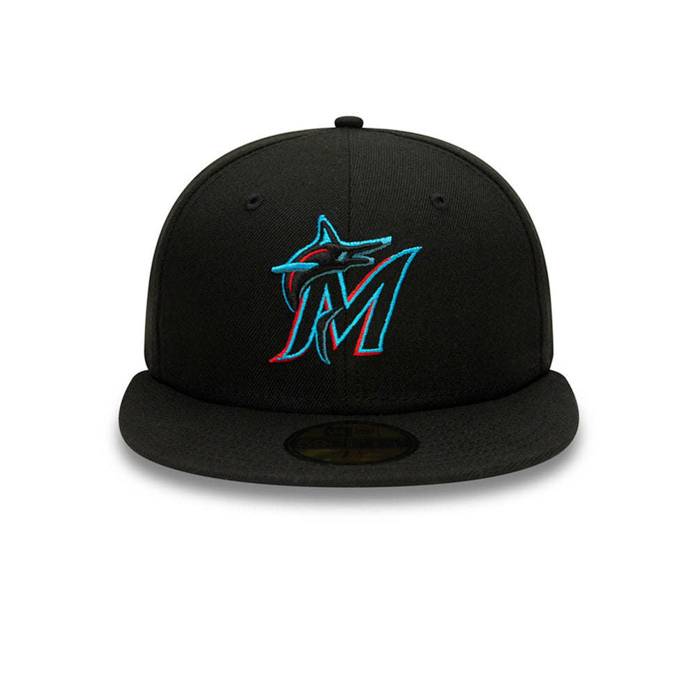 New Era MLB Miami Marlins 59Fifty Authentic Fitted Black Sort 12593079 