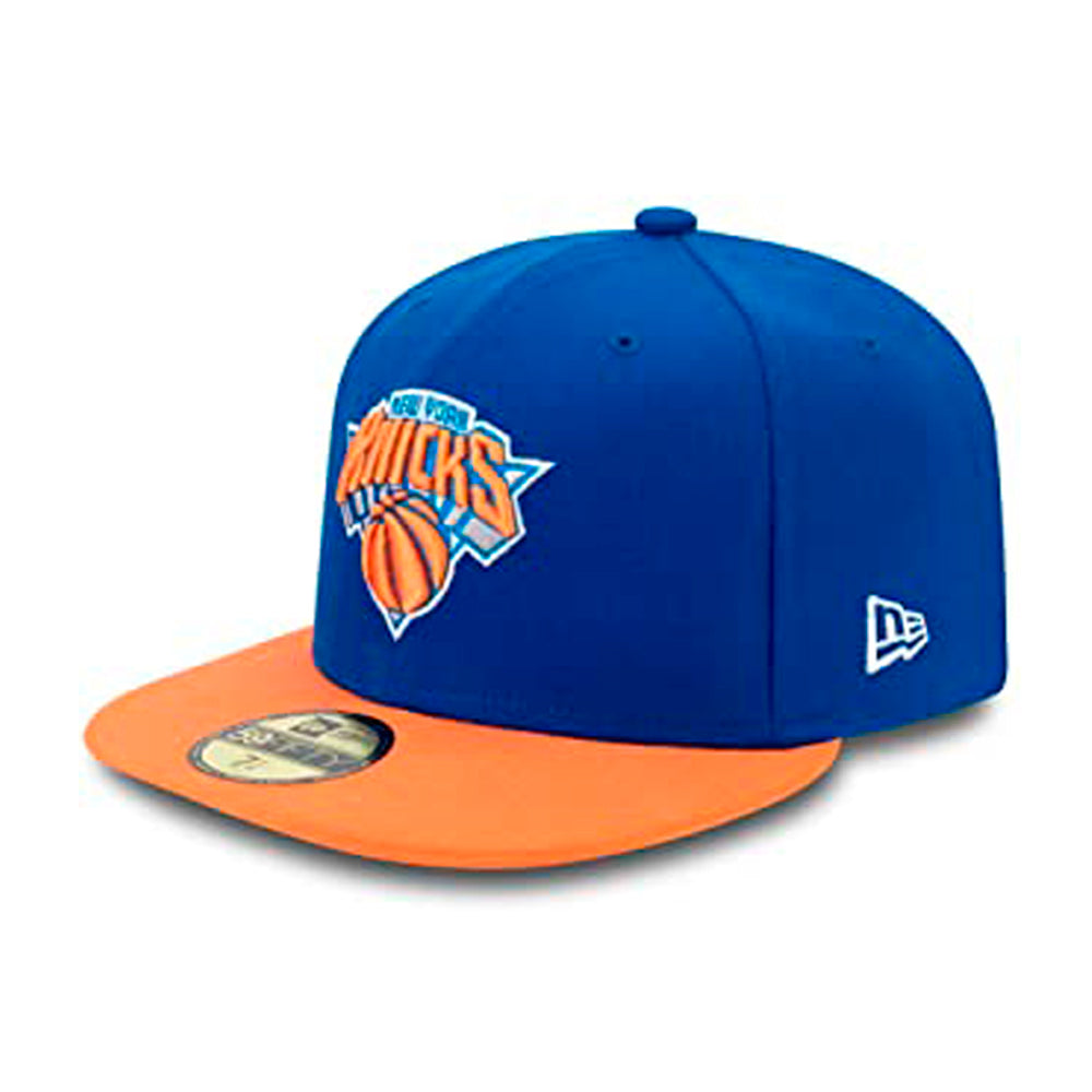 New Era NBA New York NY Knicks 59Fifty Fitted Blue Orange Blå 10861621