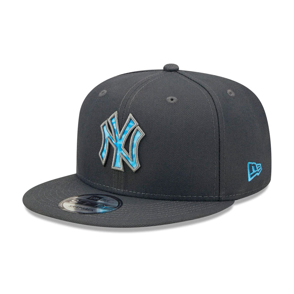 New Era New York NY Yakees 9Fifty Fathers Day Snapback Graphite Grey Blue Grå Blå 60234096