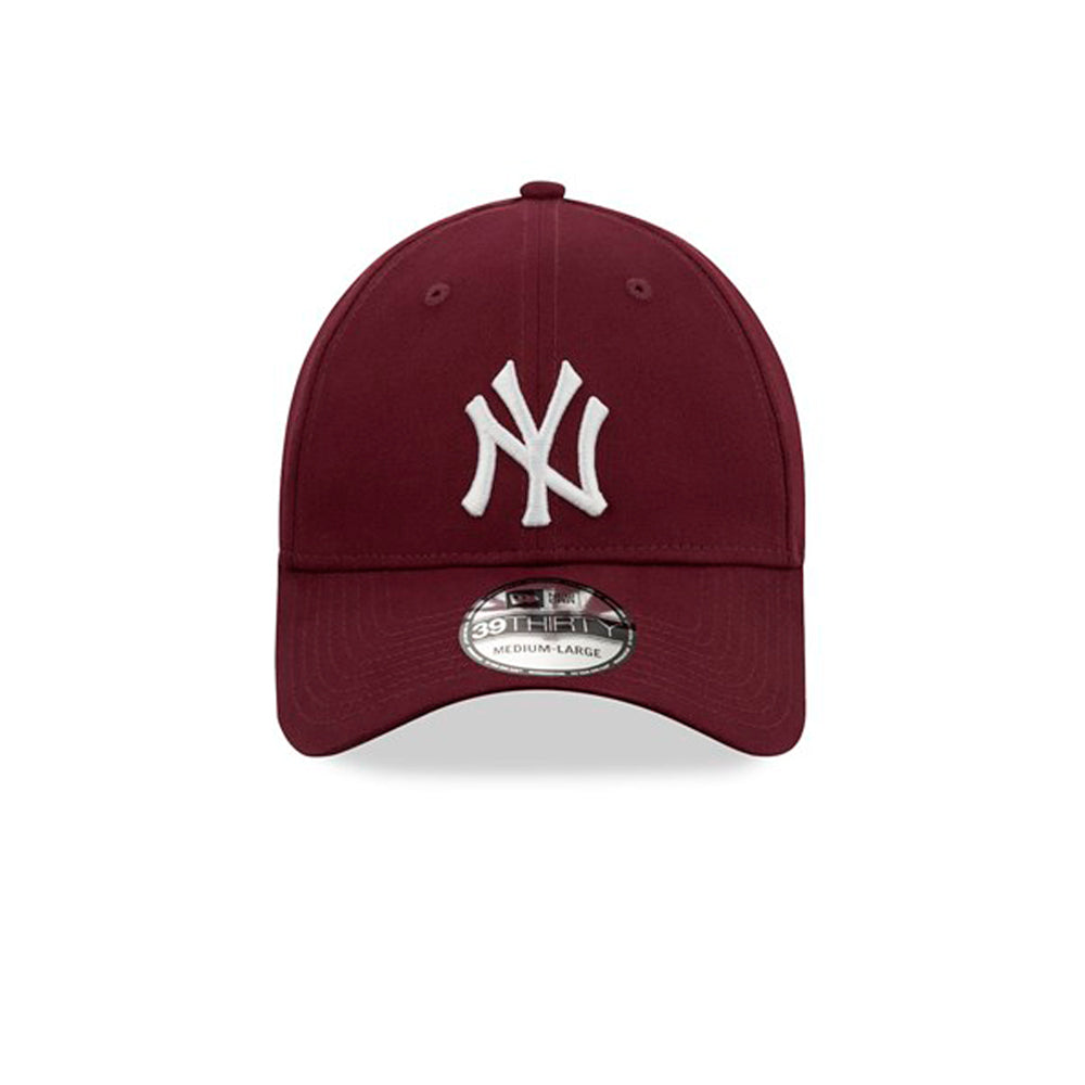 New Era NY Yankees 39thirty Flexfit Maroon White Rød Hvid 12523891
