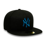 New Era NY New York Yankees 59Fifty Essential Fitted Black Blue Sort Blå 12490185