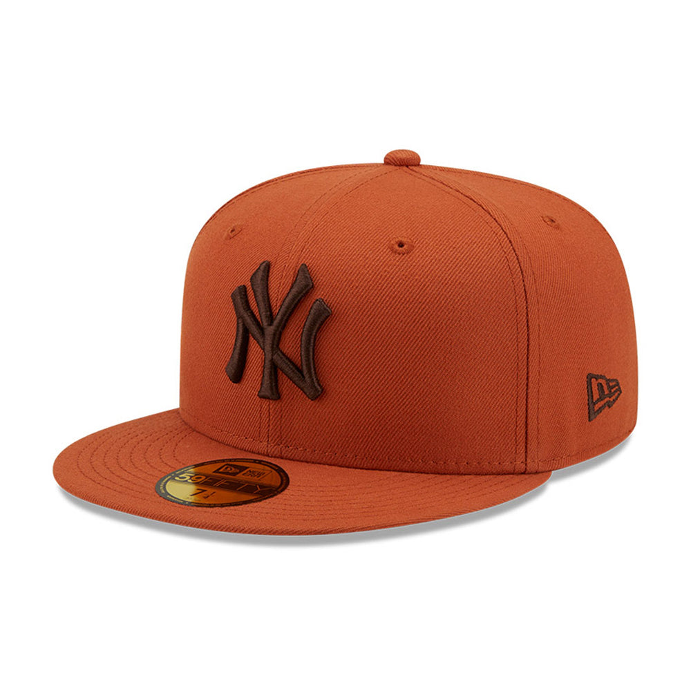 New Era MLB New York NY Yankees 59Fifty Essential Fitted Brown Brown Brun 60184802