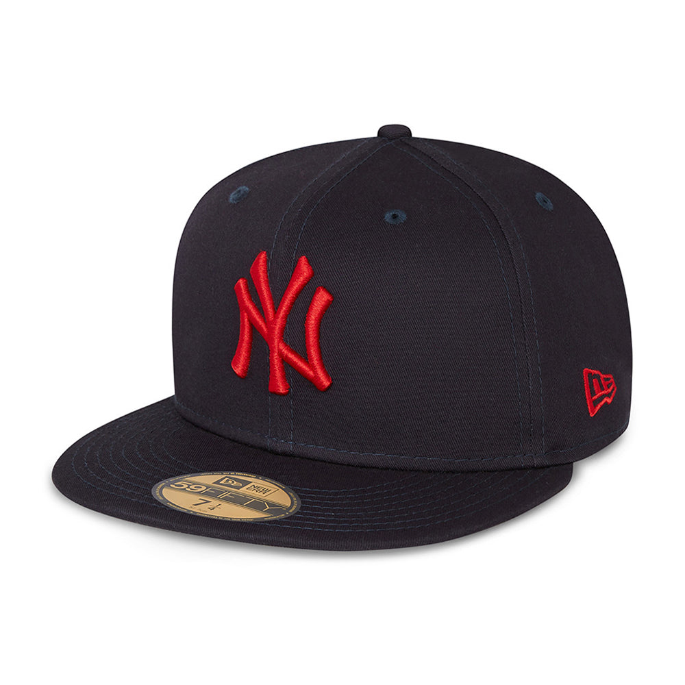 New Era MLB New York NY Yankees 59Fifty Essential Fitted Navy Red Blå Rød 60137527