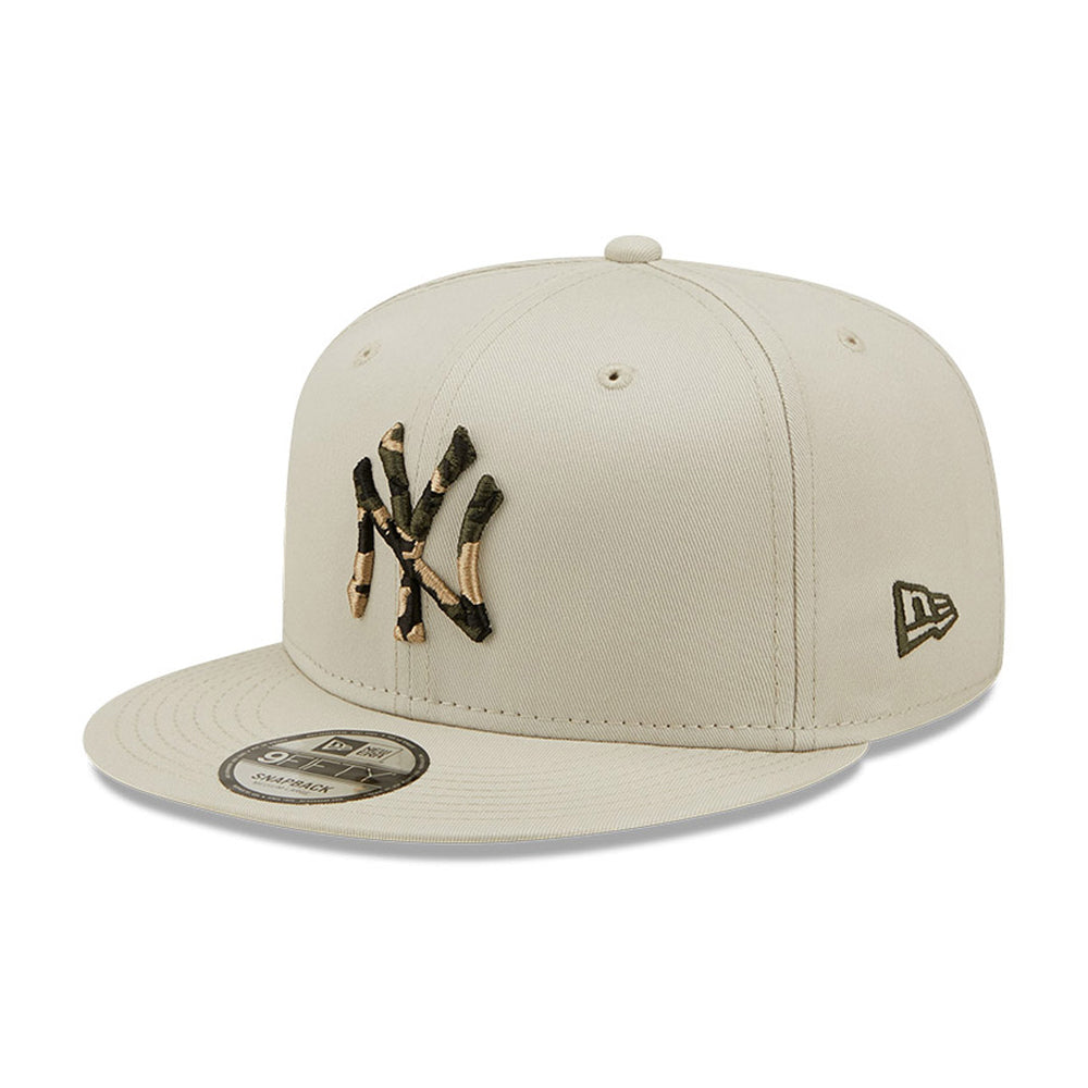 New Era MLB New York NY Yankees 9Fifty Camo Infill Snapback Cream Camo Beige Camouflage 60240513 