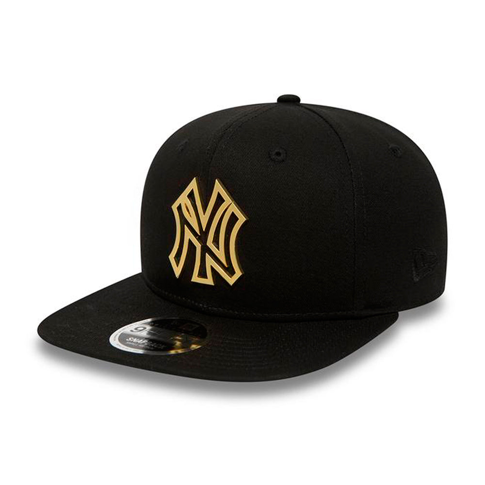 New Era NY New York Yankees 9Fifty Snapback Black Gold Sort Guld