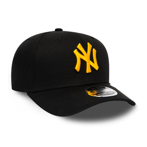 New Era MLB New York NY Yankees 9Fifty Stretch Snap Snapback Black/Yellow Sort Gul 12285384