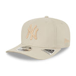 New Era MLB New York NY Yankees 9Fifty Stretch Snap Tonal Stone Snapback Cream Beige Khaki 12523885