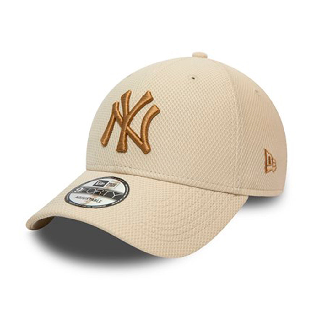 New Era MLB New York NY Yankees 9Forty Diamond Era Snapback Cream Beige 60141787