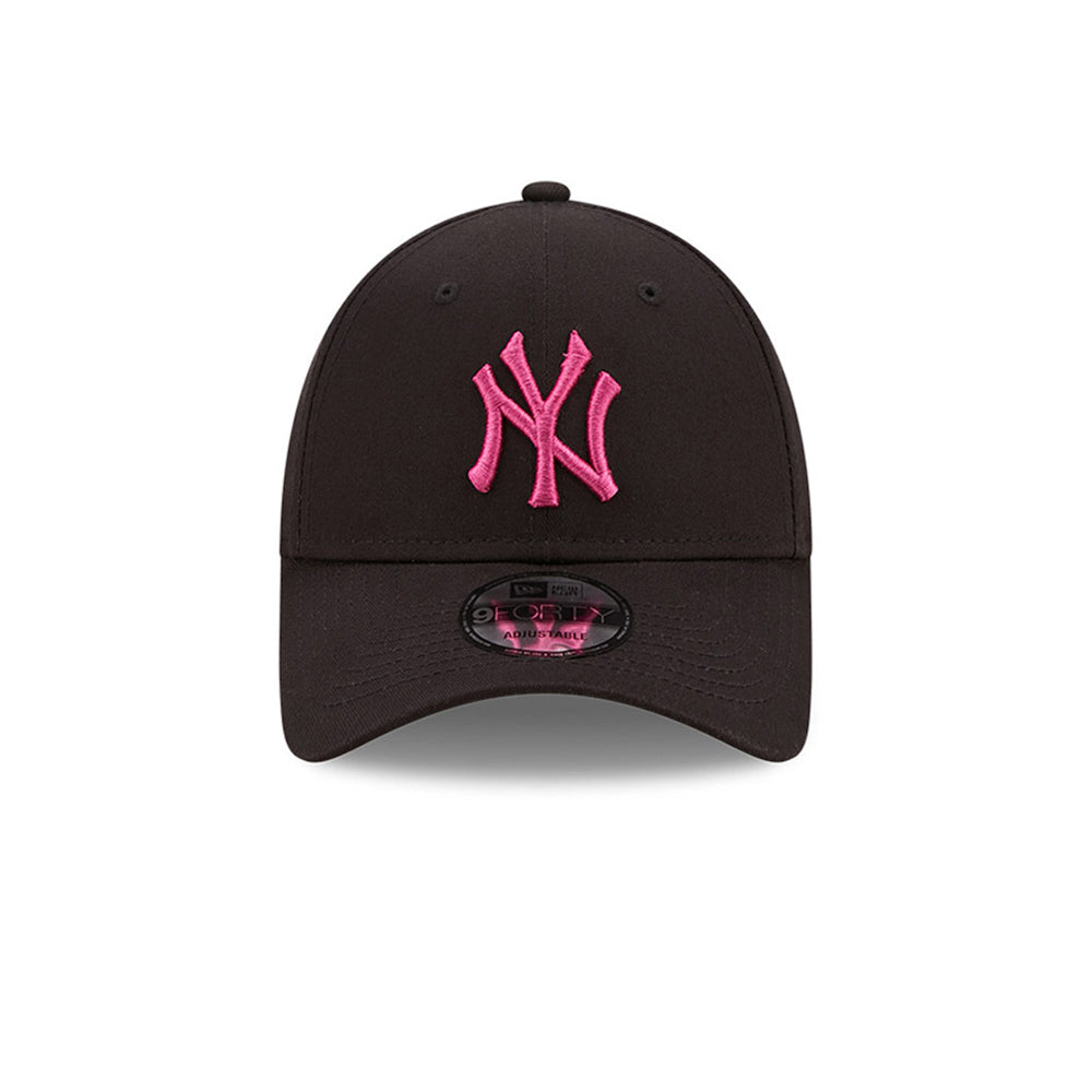 New Era New York NY Yankees 9Forty Essential Adjustable Justerbar Black Pink Sort Lyserød 60240308 