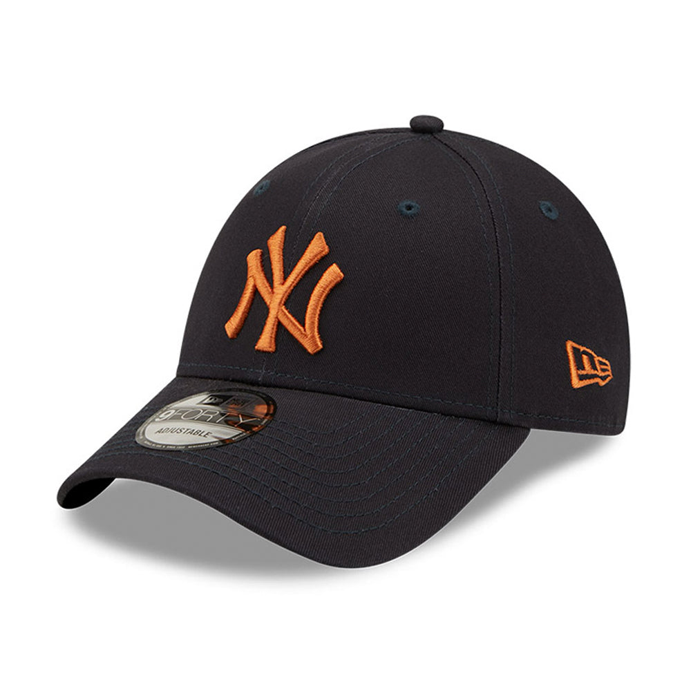 New Era MLB New York NY Yankees 9Forty Essential Adjustable Justerbar Navy Orange Blå 60222321 