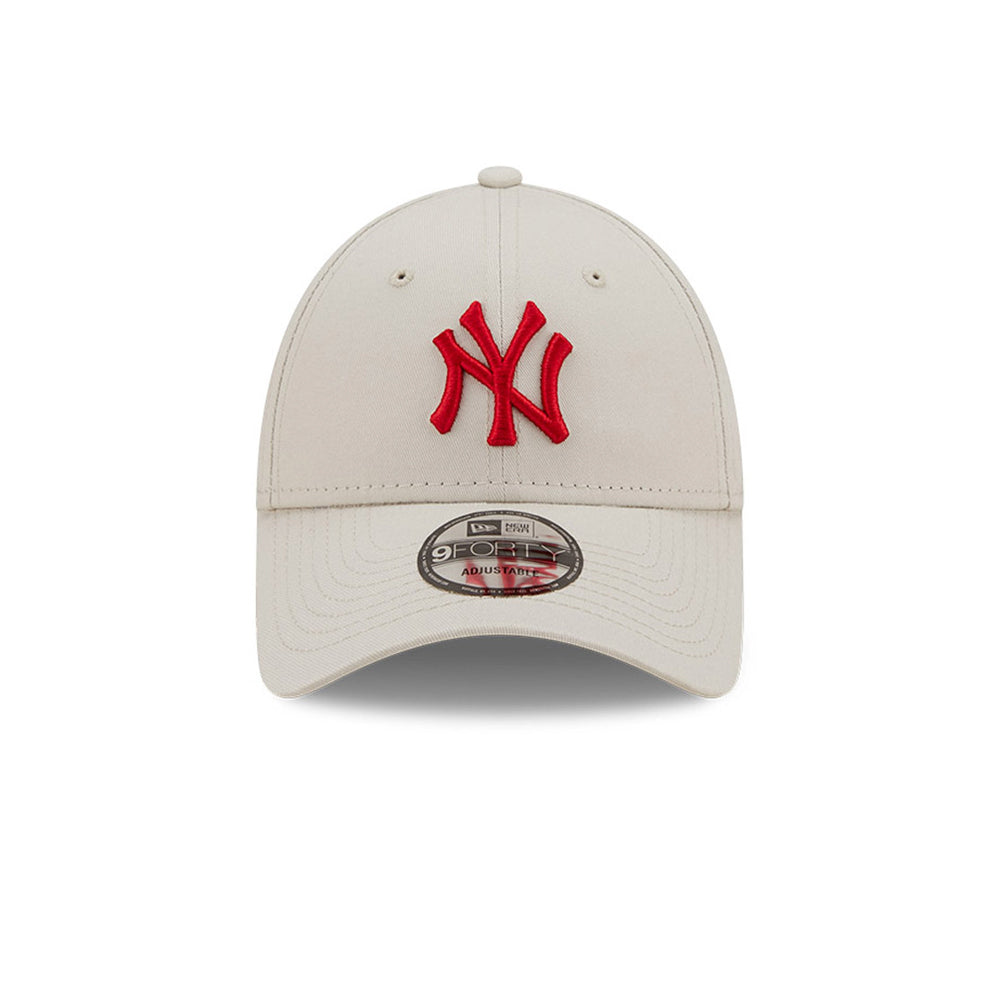 New Era New York NY Yankees 9Forty Essential Adjustable Justerbar Stone Red Beige Rød 60240312 