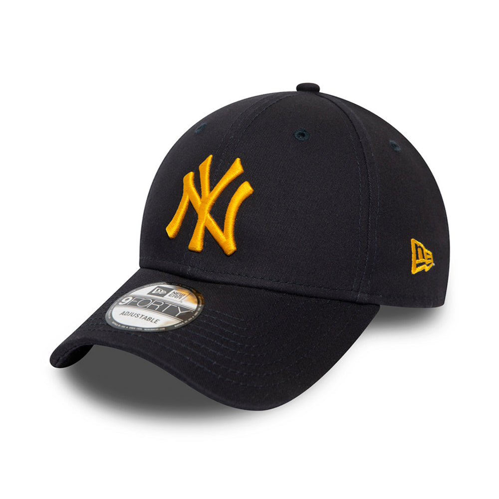New Era MLB New York NY Yankees 9Forty Essential Flexfit Navy Yellow Blå Gul 12380591