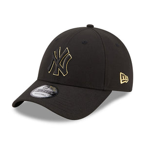 New Era MLB New York NY Yankees 9Forty Gold Logo Snapback Black Sort 60184628 