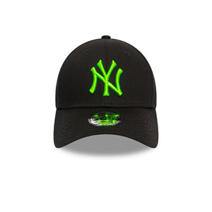 New Era MLB New York NY Yankees 9Forty Kids Child Youth Snapback Black Neon Green Grøn Sort 12386818