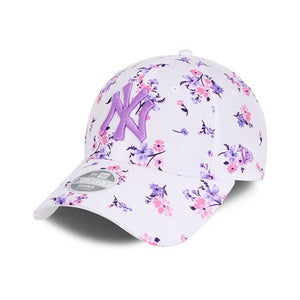 New Era MLB New York NY Yankees 9Forty Women Adjustable Justerbar Floral White Hvid Blomster 60112730