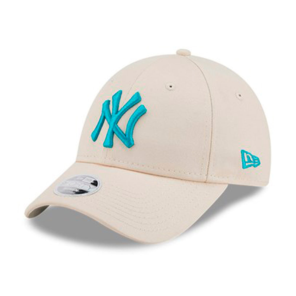 New Era MLB New York NY Yankees 9Forty Womens Adjustable Justerbar Beige Turquoise 60184639