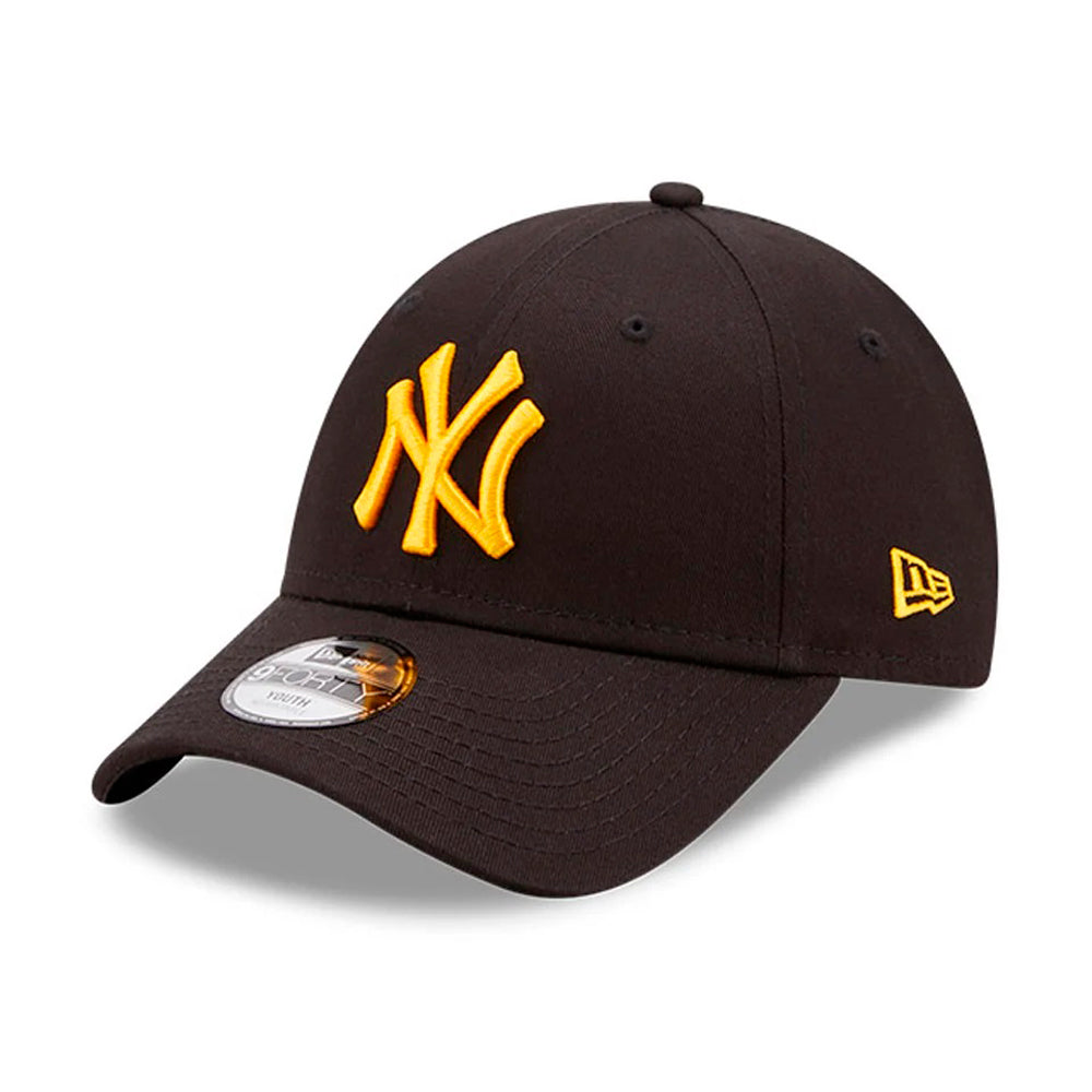 New Era MLB New York NY Yankees 9Forty Youth Kids Børne Caps Adjustable Justerbar Black Yellow Sort Gul 60222468 