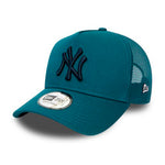New Era MLB New York NY Yankees A Frame Trucker Snapback Turquoise Blue Navy Blå 60141769
