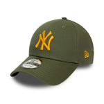 New Era NY Yankees Essential 9Forty Adjustable Olive Orange Grøn 12490166