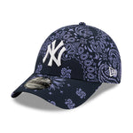 New Era MLB New York NY Yankees Paisley Print Adjustable Justerbar Black Purple Sort Lilla 60222417