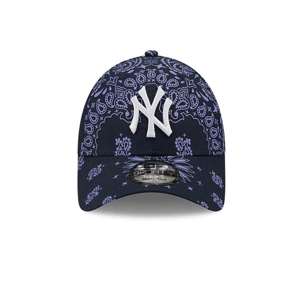 New Era MLB New York NY Yankees Paisley Print Adjustable Justerbar Black Purple Sort Lilla 60222417