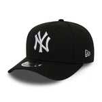 New Era New York Yankees Stretch Snap 9Fifty Snapback Black White Sort Hvid